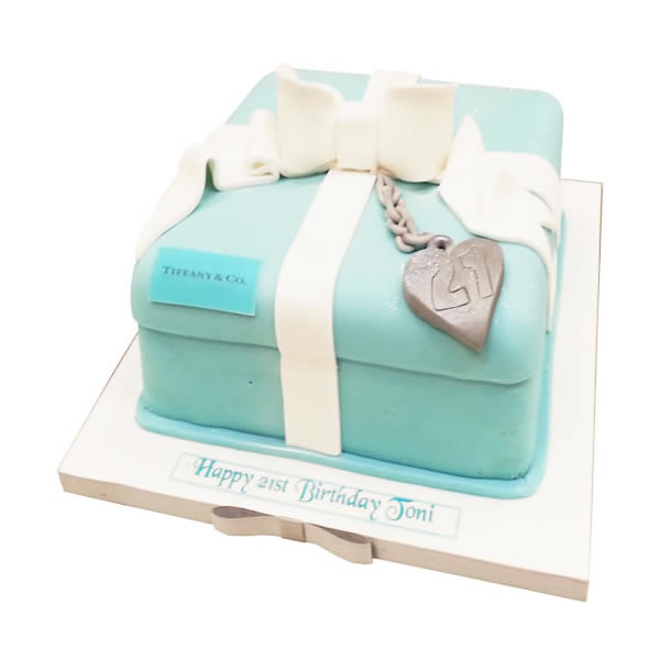 BC4086 - tiffany box birthday cake | A rectangular shaped Ti… | Flickr